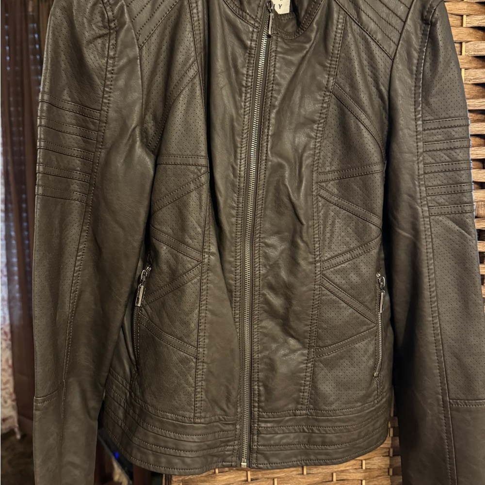 Johnny Was Faux Leather Jacket Size ~ Large ~